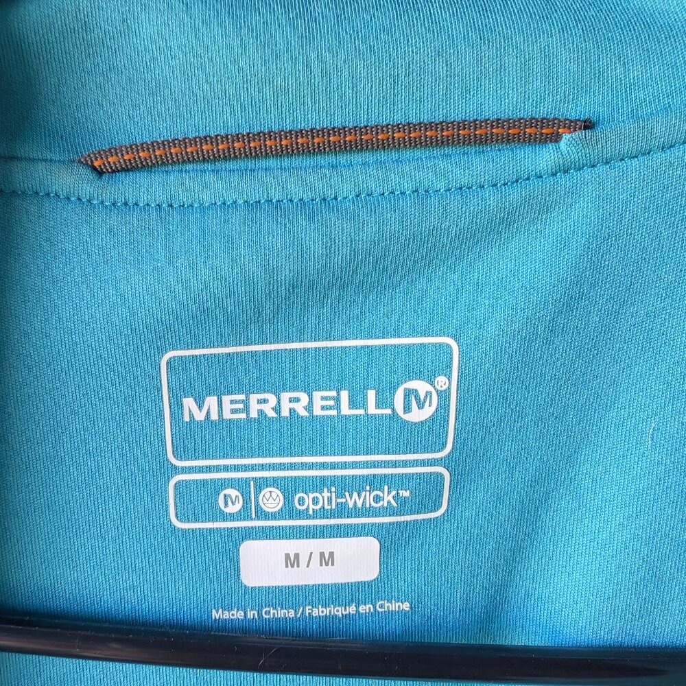 Merrell Lightweight Blue/Aqua Full Zip Jacket (Op… - image 2